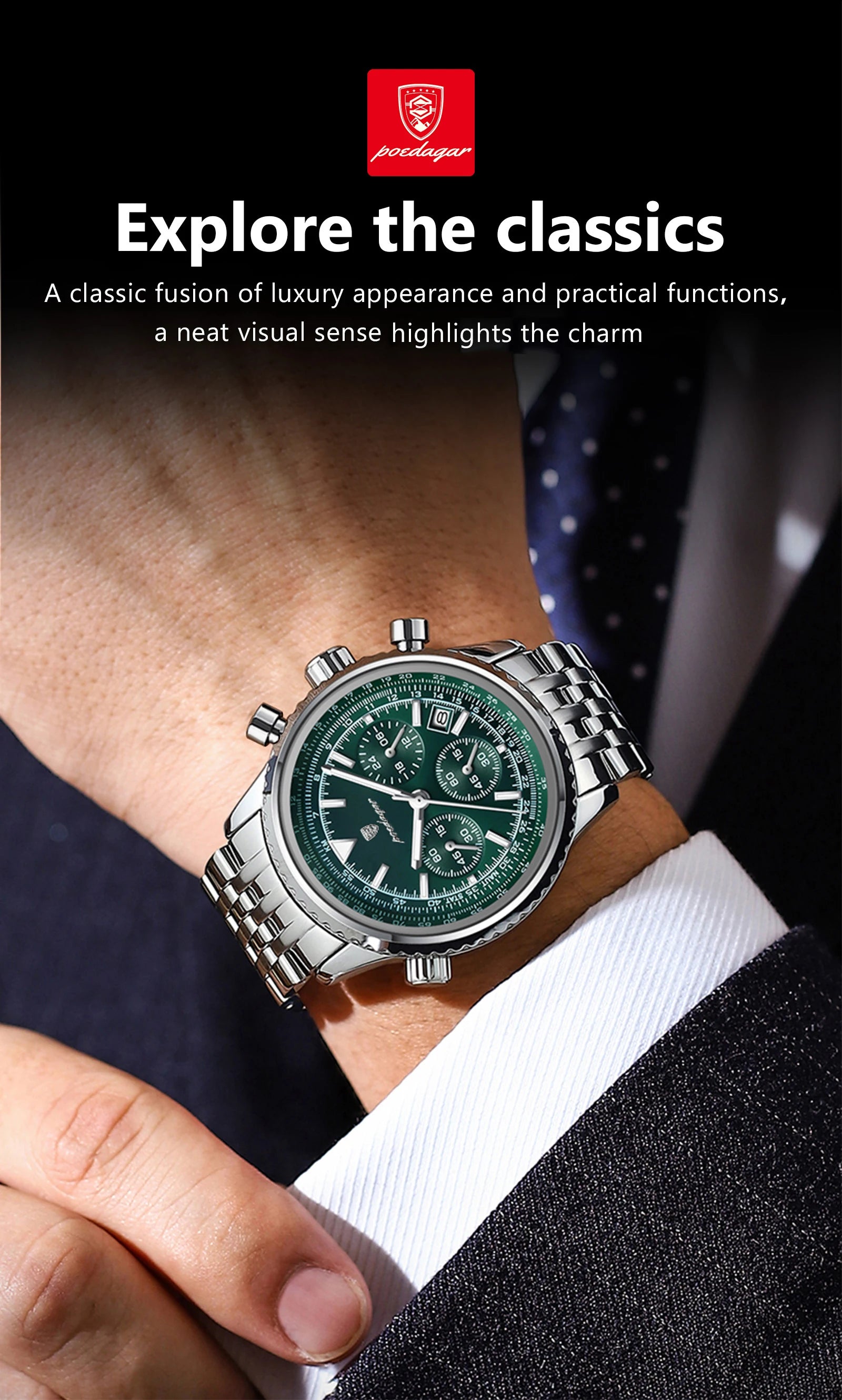 Luxury Steel Men’s Watch