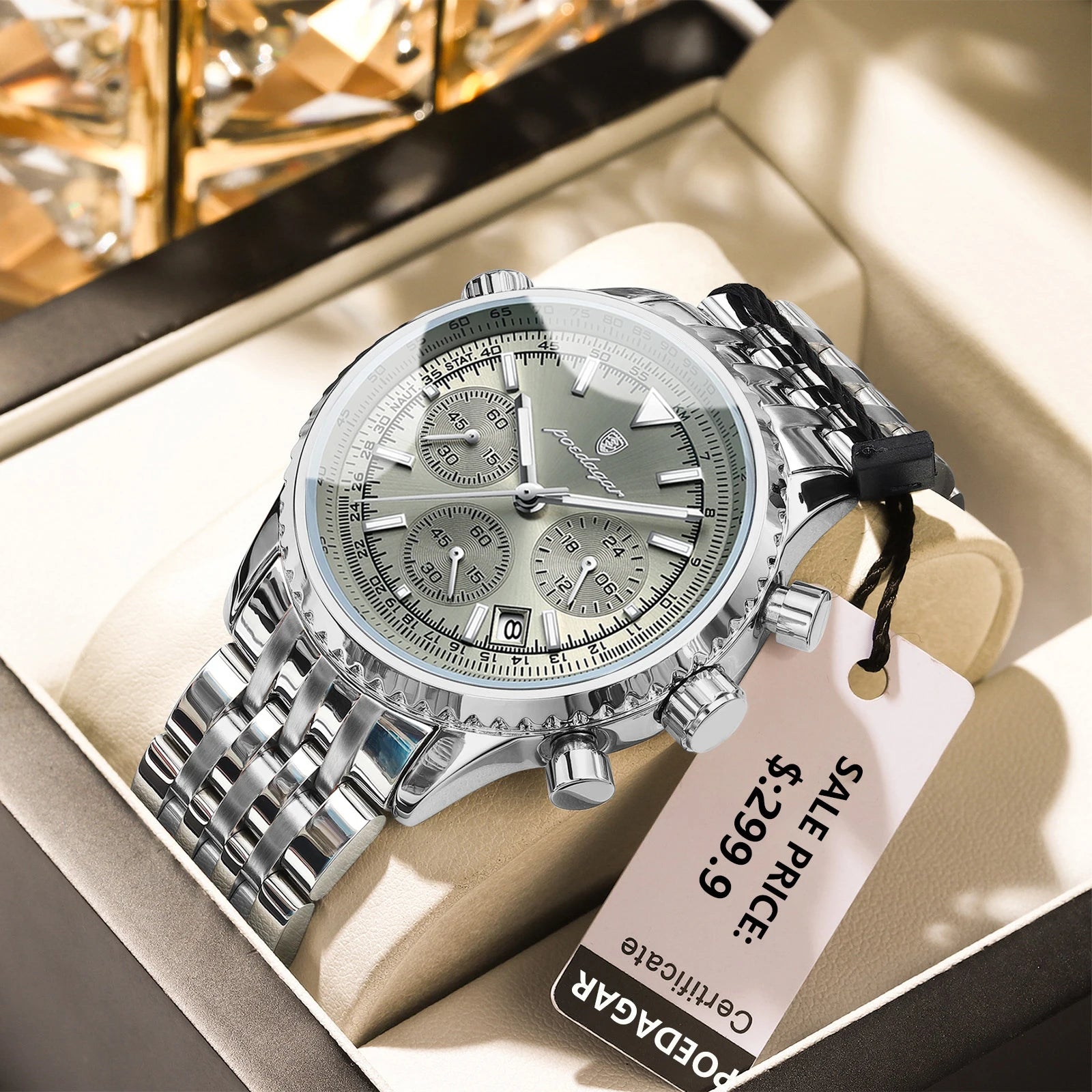 Luxury Steel Men’s Watch