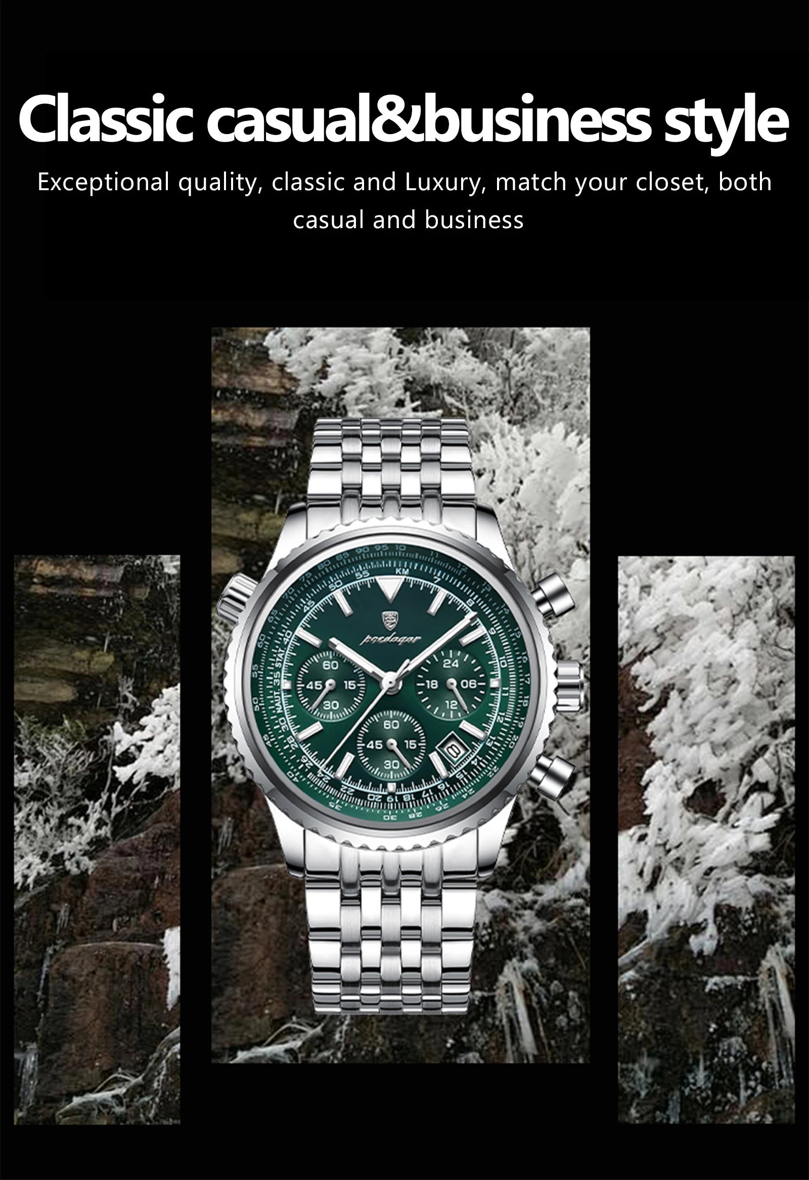 Luxury Steel Men’s Watch