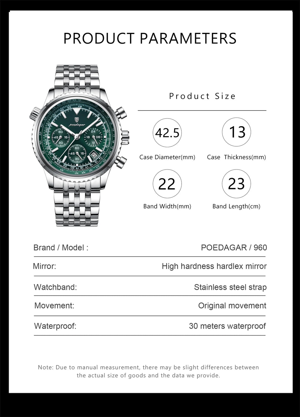 Luxury Steel Men’s Watch